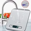 Balance de cuisine numérique à affichage LED, panneau en acier inoxydable, balances électroniques, bijoux pour la maison, collations alimentaires, outils de pesage de cuisson, 5kg, 1g
